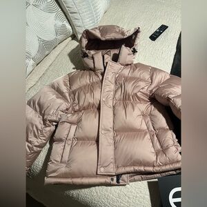 Aritzia The Super Puff - Super Shorty “kasha Taupe” Size S (NWT)